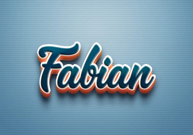 Free photo of Cursive Name DP: Fabian