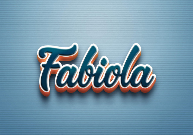 Free photo of Cursive Name DP: Fabiola