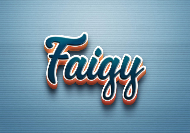 Free photo of Cursive Name DP: Faigy