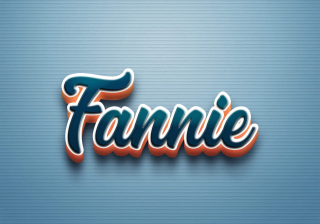 Free photo of Cursive Name DP: Fannie