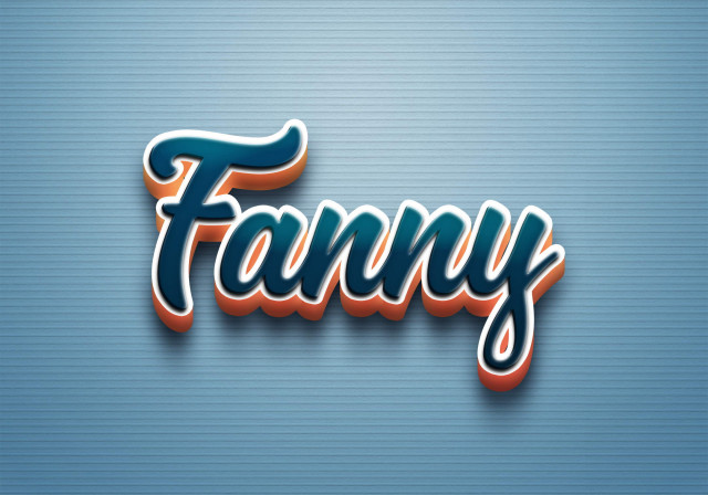 Free photo of Cursive Name DP: Fanny