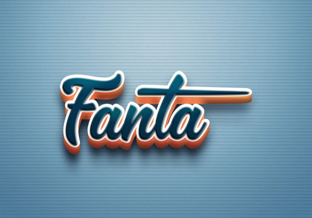 Free photo of Cursive Name DP: Fanta