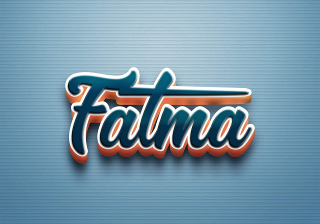 Free photo of Cursive Name DP: Fatma