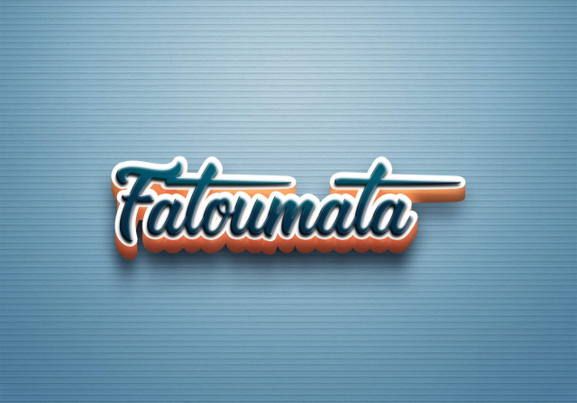 Free photo of Cursive Name DP: Fatoumata