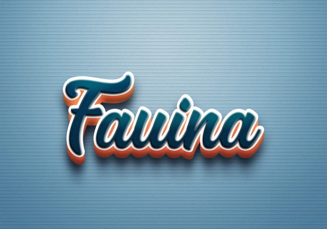 Free photo of Cursive Name DP: Fauina