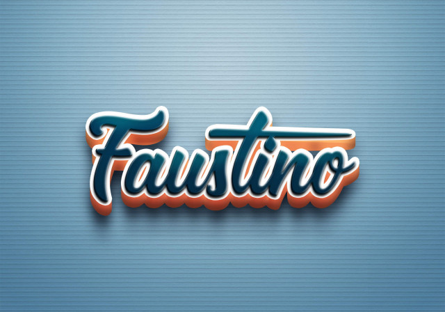 Free photo of Cursive Name DP: Faustino