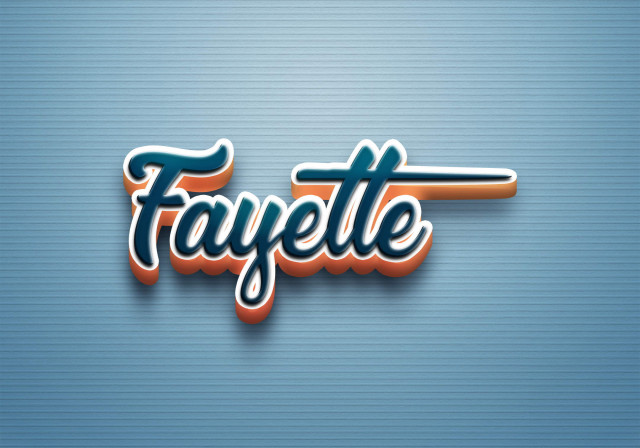 Free photo of Cursive Name DP: Fayette