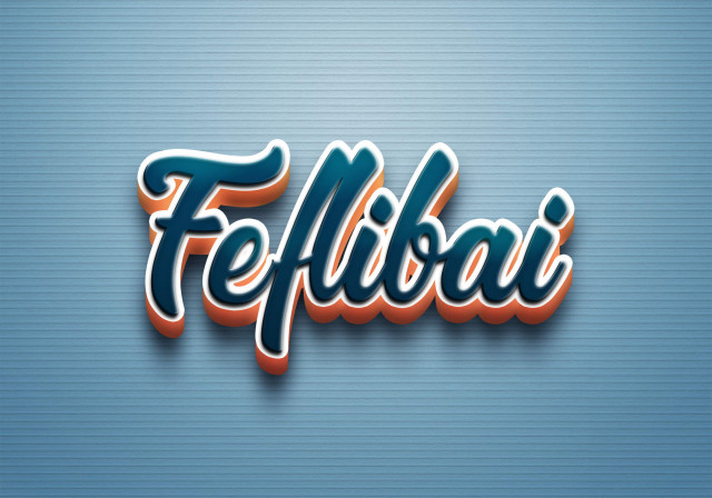 Free photo of Cursive Name DP: Feflibai