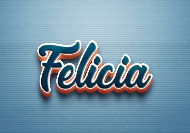 Free photo of Cursive Name DP: Felicia