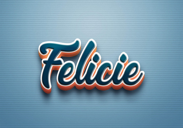 Free photo of Cursive Name DP: Felicie