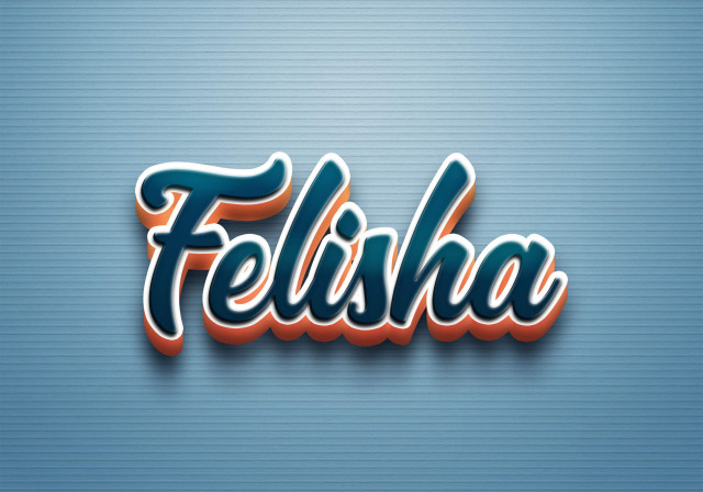 Free photo of Cursive Name DP: Felisha