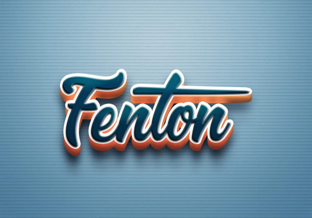 Free photo of Cursive Name DP: Fenton