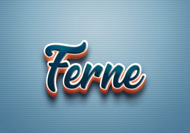 Free photo of Cursive Name DP: Ferne