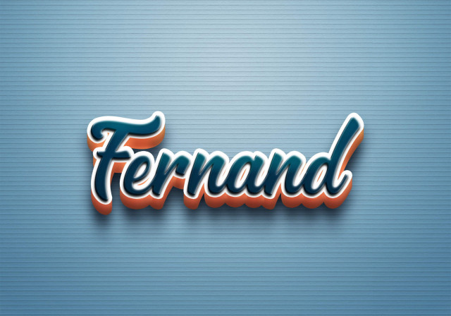 Free photo of Cursive Name DP: Fernand