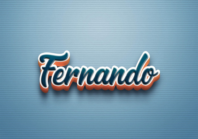 Free photo of Cursive Name DP: Fernando