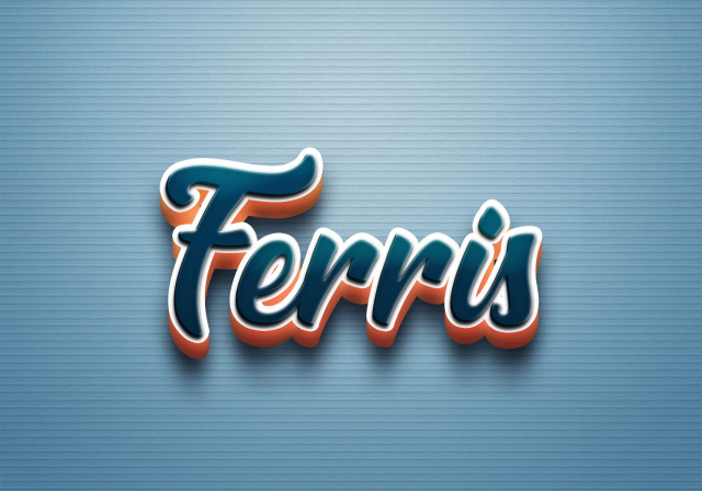 Free photo of Cursive Name DP: Ferris