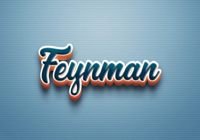 Free photo of Cursive Name DP: Feynman