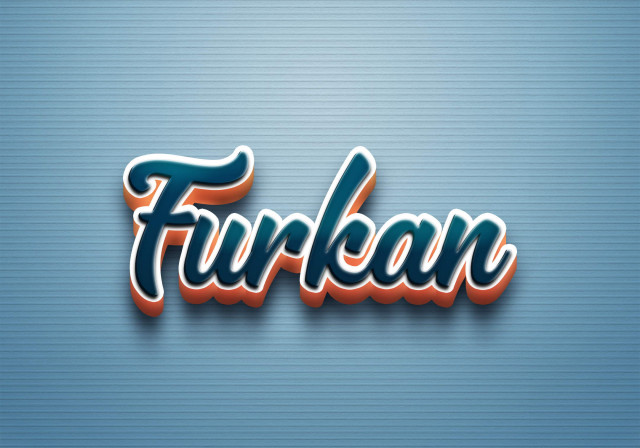 Free photo of Cursive Name DP: Furkan