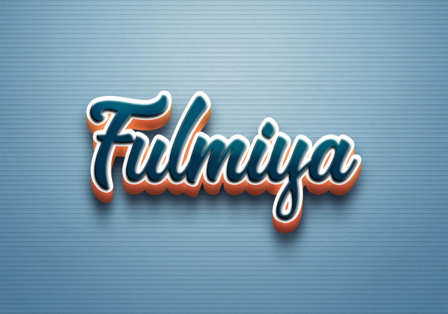 Free photo of Cursive Name DP: Fulmiya