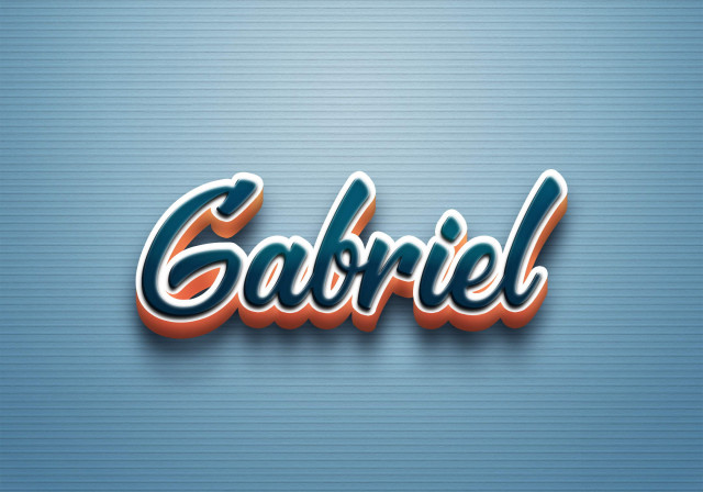 Free photo of Cursive Name DP: Gabriel