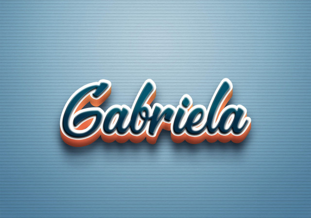 Free photo of Cursive Name DP: Gabriela