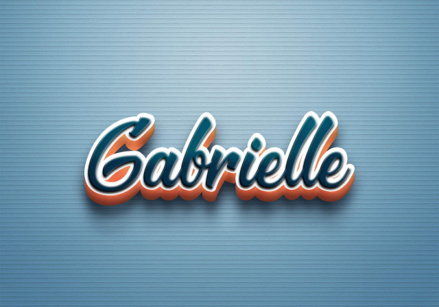 Free photo of Cursive Name DP: Gabrielle