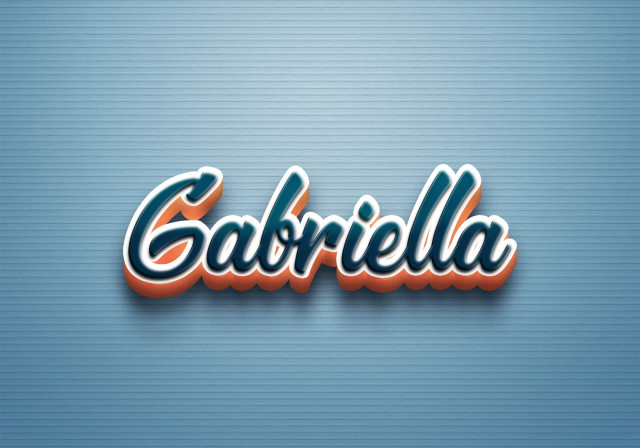 Free photo of Cursive Name DP: Gabriella