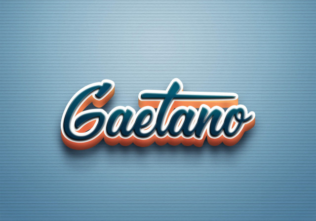 Free photo of Cursive Name DP: Gaetano