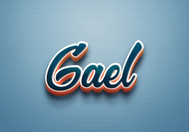 Free photo of Cursive Name DP: Gael