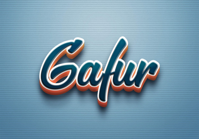 Free photo of Cursive Name DP: Gafur