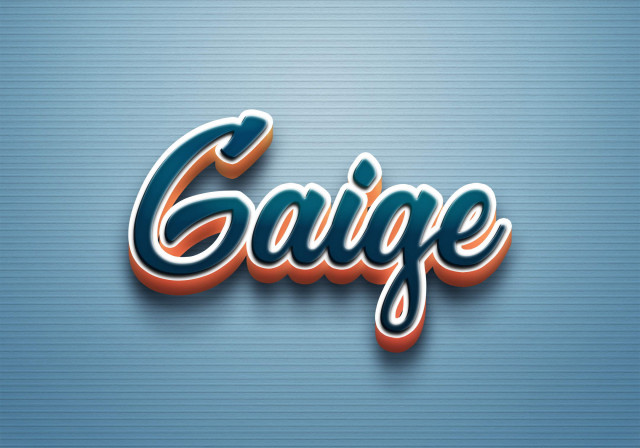 Free photo of Cursive Name DP: Gaige