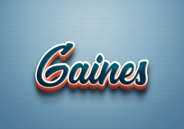 Free photo of Cursive Name DP: Gaines