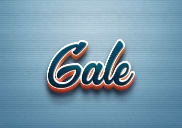 Free photo of Cursive Name DP: Gale