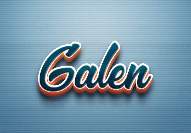 Free photo of Cursive Name DP: Galen