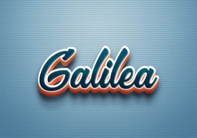 Free photo of Cursive Name DP: Galilea