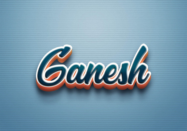 Free photo of Cursive Name DP: Ganesh