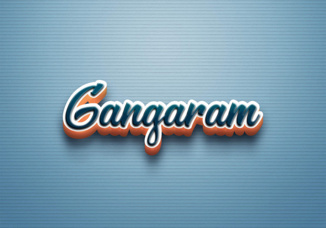 Free photo of Cursive Name DP: Gangaram