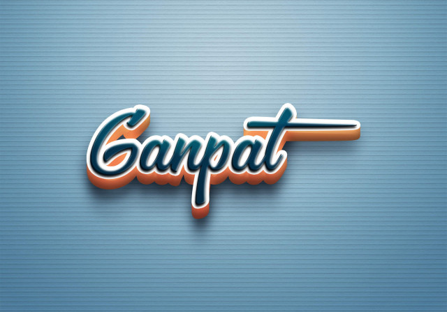 Free photo of Cursive Name DP: Ganpat