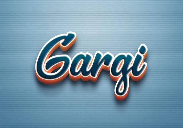 Free photo of Cursive Name DP: Gargi