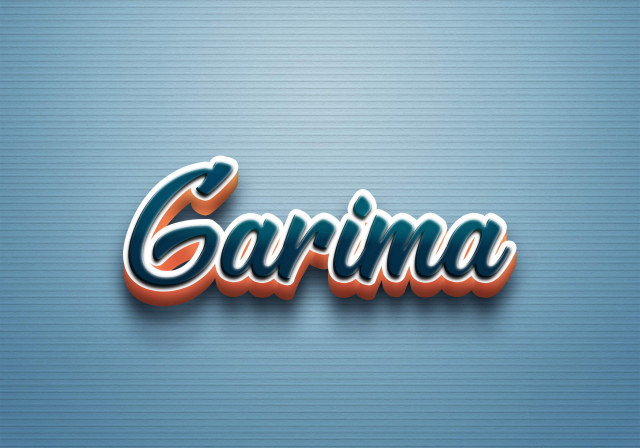 Free photo of Cursive Name DP: Garima
