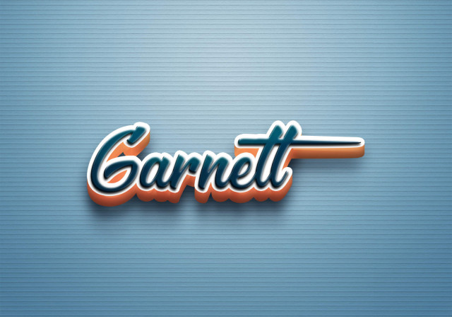 Free photo of Cursive Name DP: Garnett