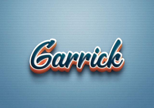 Free photo of Cursive Name DP: Garrick