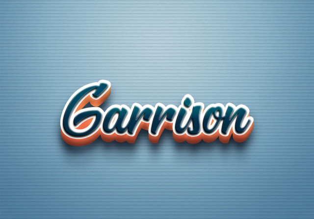 Free photo of Cursive Name DP: Garrison