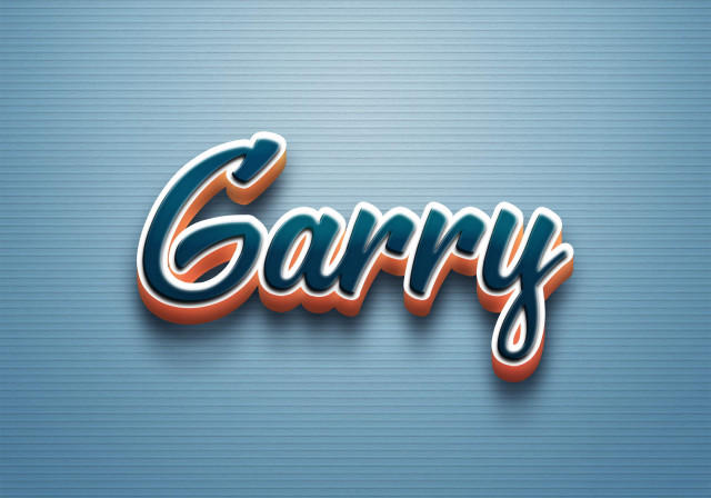 Free photo of Cursive Name DP: Garry