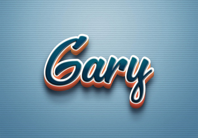Free photo of Cursive Name DP: Gary