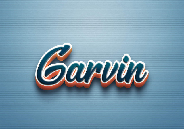 Free photo of Cursive Name DP: Garvin