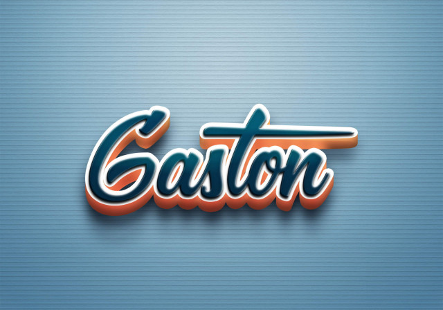 Free photo of Cursive Name DP: Gaston