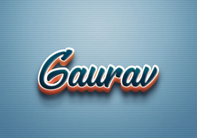 Free photo of Cursive Name DP: Gaurav