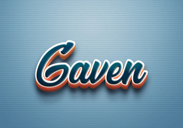 Free photo of Cursive Name DP: Gaven