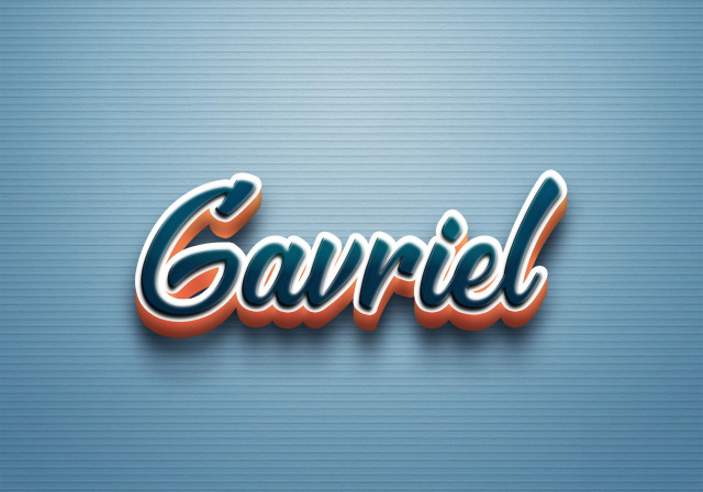 Free photo of Cursive Name DP: Gavriel